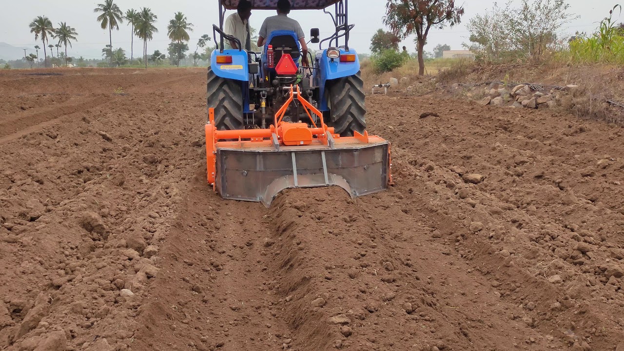 Rotavator raised bed maker