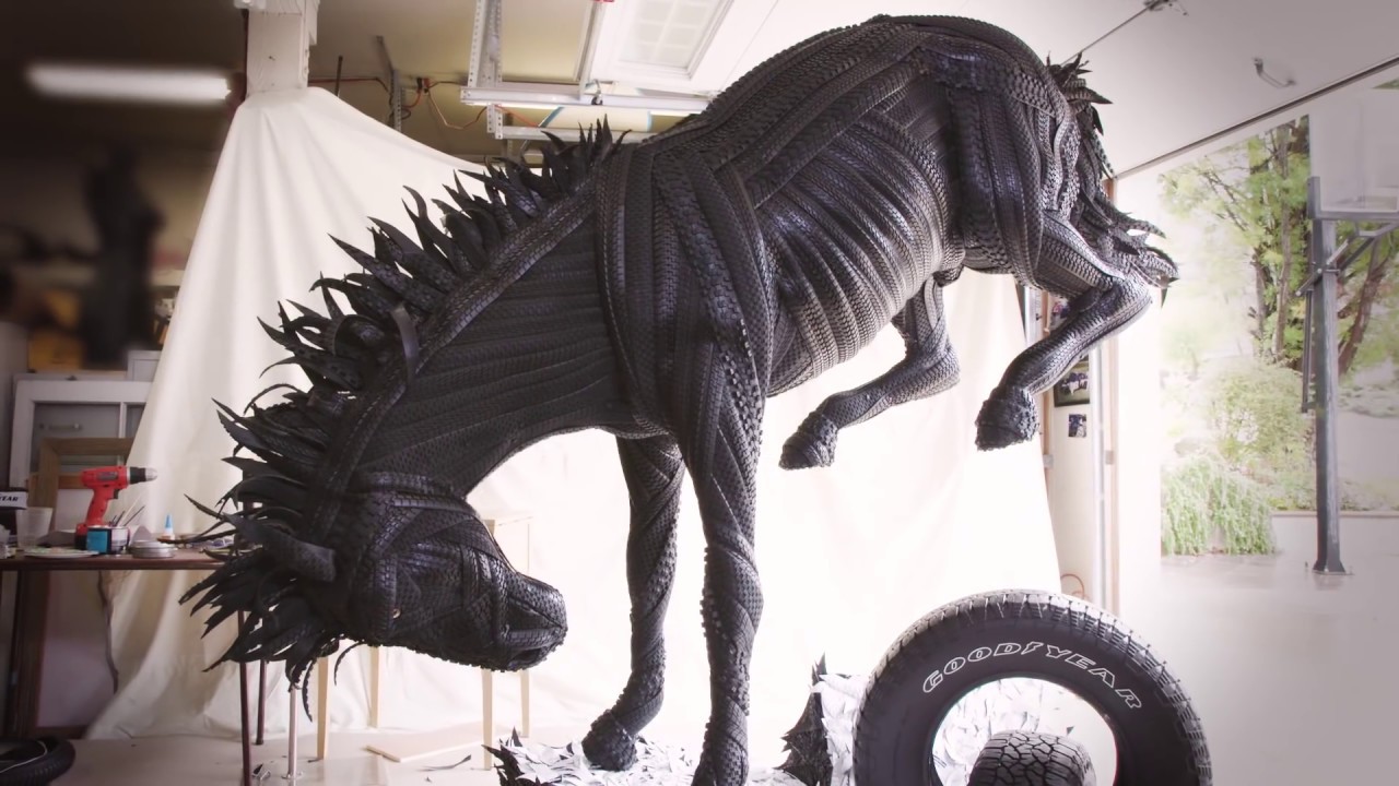 From Tires to Team Mascots: Bringing Tire Art to the 81st Goodyear Cotton Bowl Classic