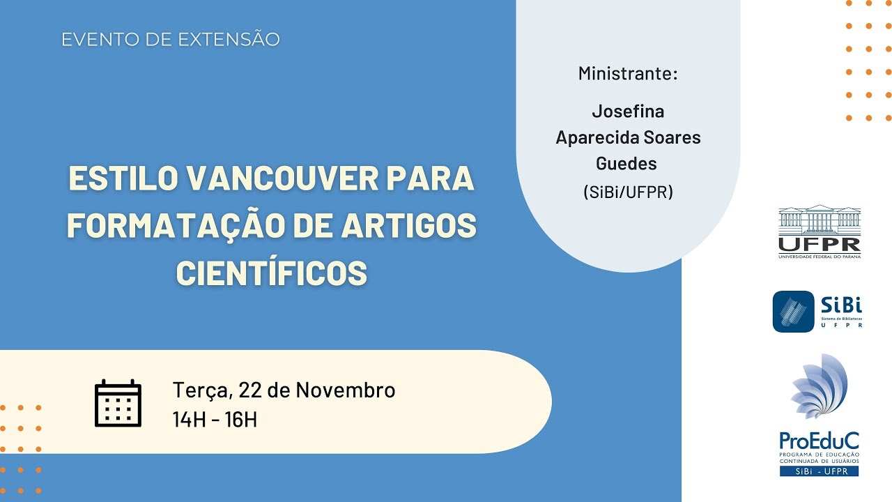 Estilo Vancouver para formatação de artigos científicos
