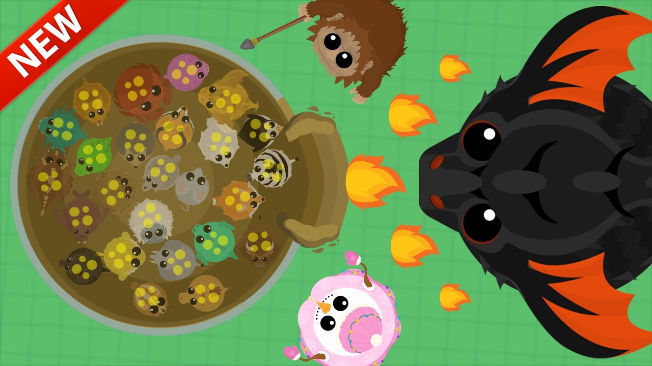 Mope.io CAVE TRAP TROLLING?! SNOWGIRL & BIGFOOT = KING DRAGON! New Mope.io Update 2021