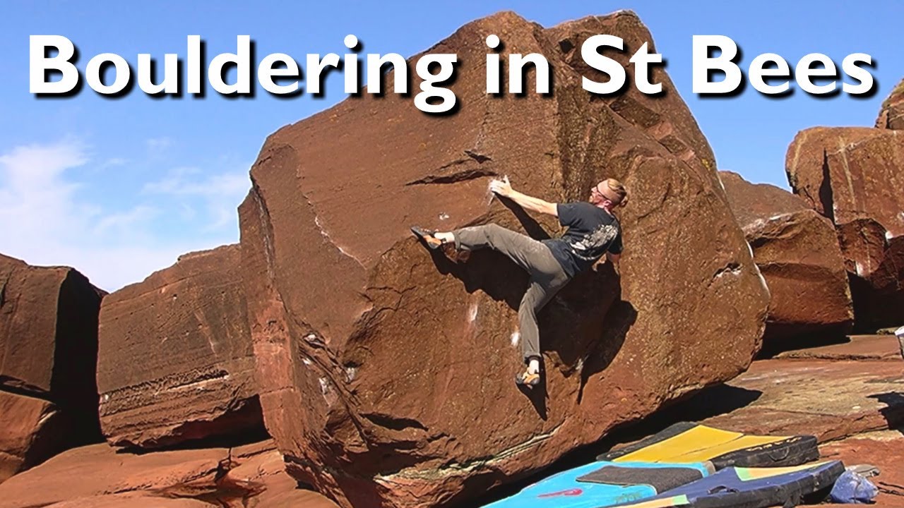 St Bees Bouldering under 7A (V6) in the Lake District