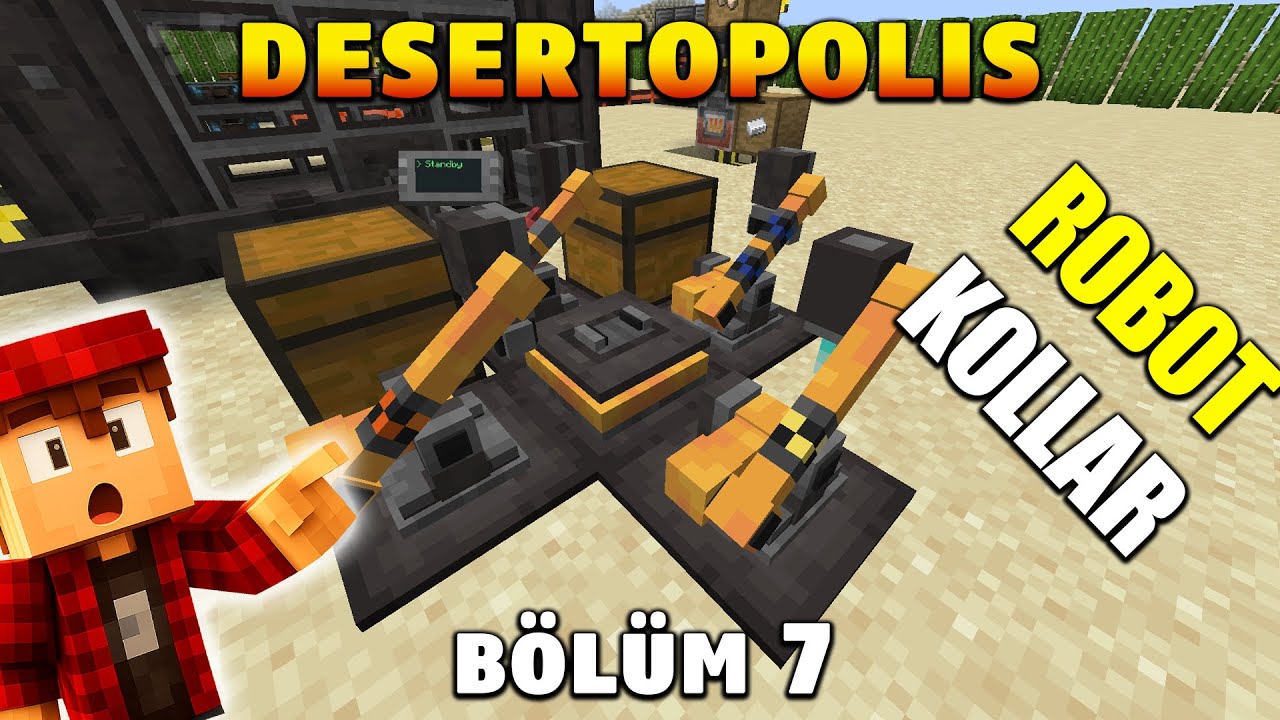 Robot Kollar ve Yeni Drone'lar | Desertopolis | Modlu Survival Türkçe Bölüm 7