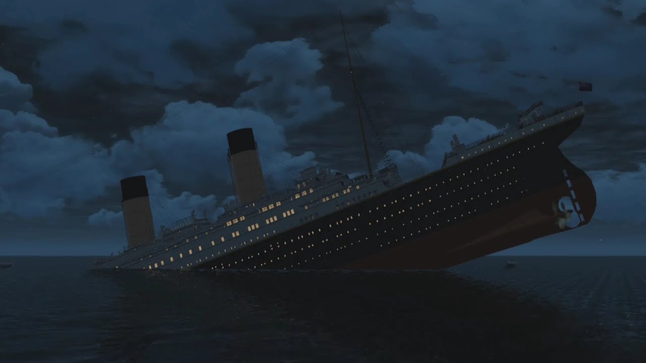 Titanic Sinking Time-laps Animation