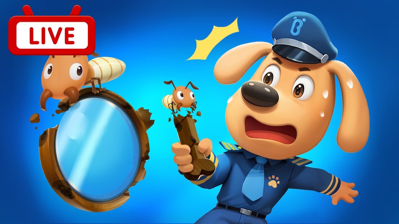 🔴【LIVE】白蟻入侵木屋危機 + 更多 | 啦咘啦哆警長的日常 | Kids Cartoon | 熱門動畫合集 | 安全警長啦咘啦哆 Sheriff Labrador | BabyBus 寶寶巴士