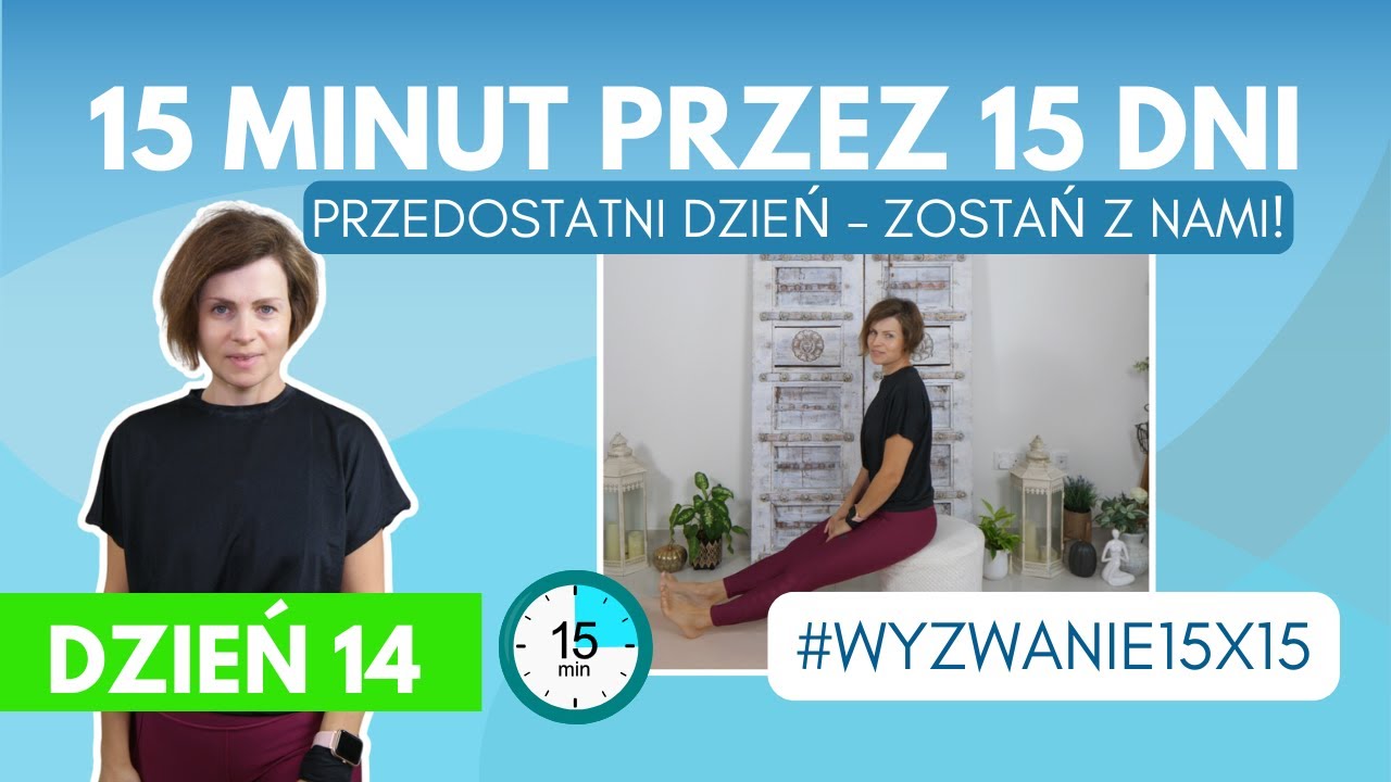Dzień 14 Wyzwanie Fitness 15x15 - Ostatnia Prosta! 🎉#wyzwaniedlaseniorów #wyzwanie15x15