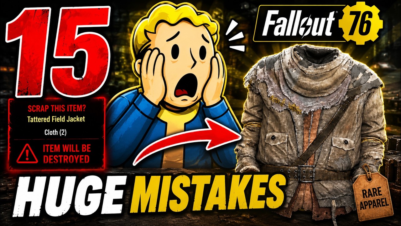 ⚠️ 15 ошибок в Fallout 76, которые совершает почти каждый