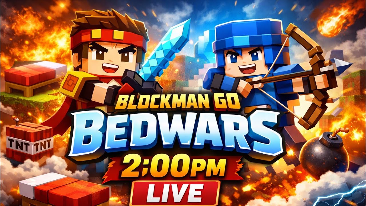 💢Blockman Go Bedwars Epic Fight Gameplay Live