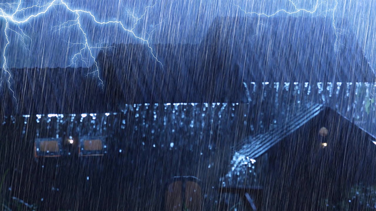 Relájate al 100%: Lluvia con Truenos y Relámpagos para un Sueño Instantáneo y Reparador