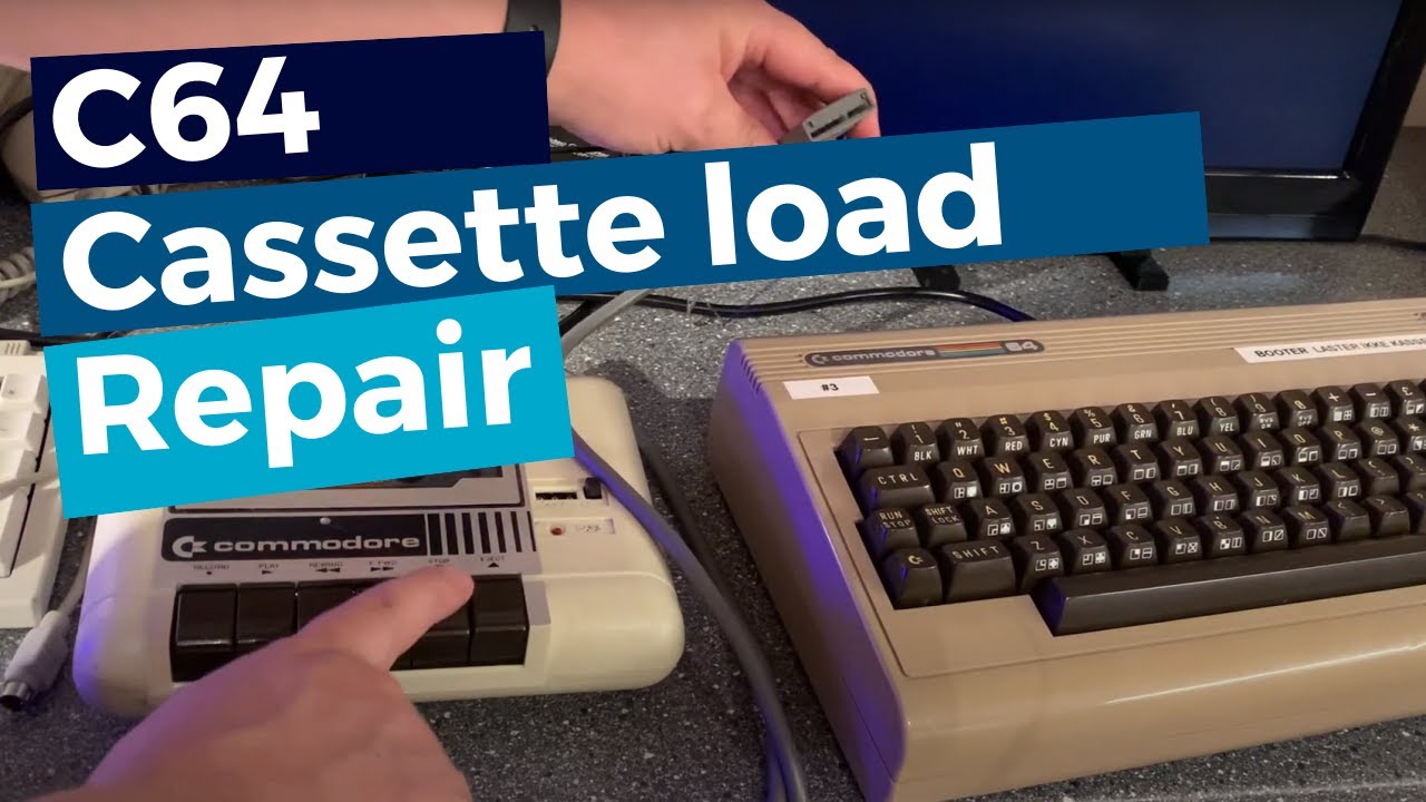 Commodore 64 cassette loading fault repair