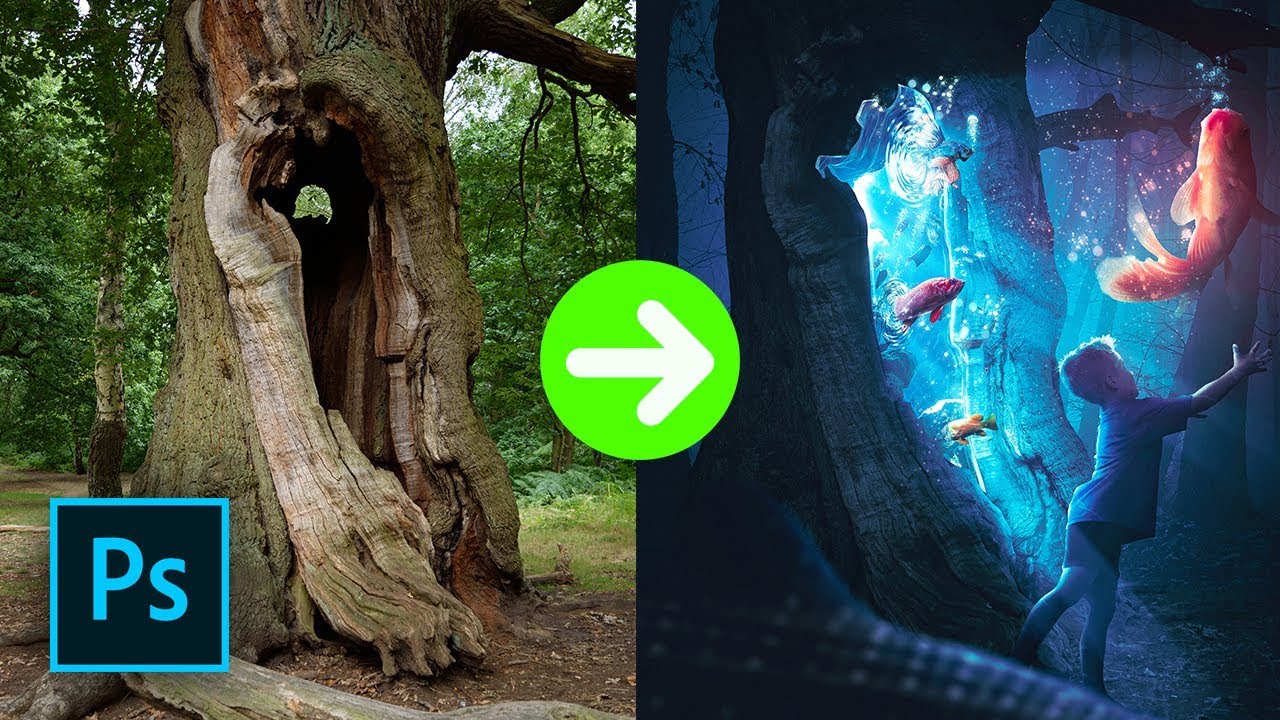 PHOTOSHOP TUTORIAL: HOW TO CREATE A SURREAL EDIT FROM A BORING PIC