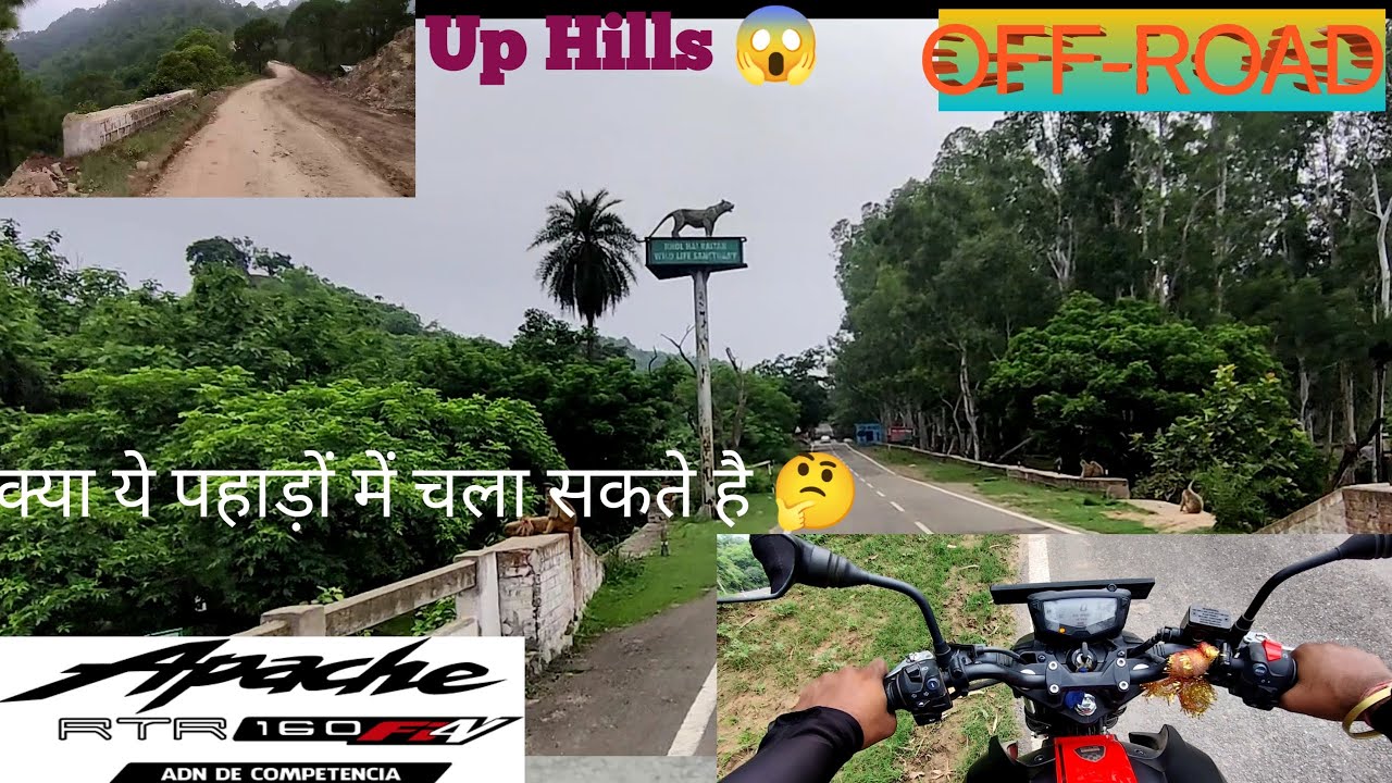 Apache RTR 160 4v Bs6 Off-Road Test 🤔|UpHills Off-Road rides 🔥|