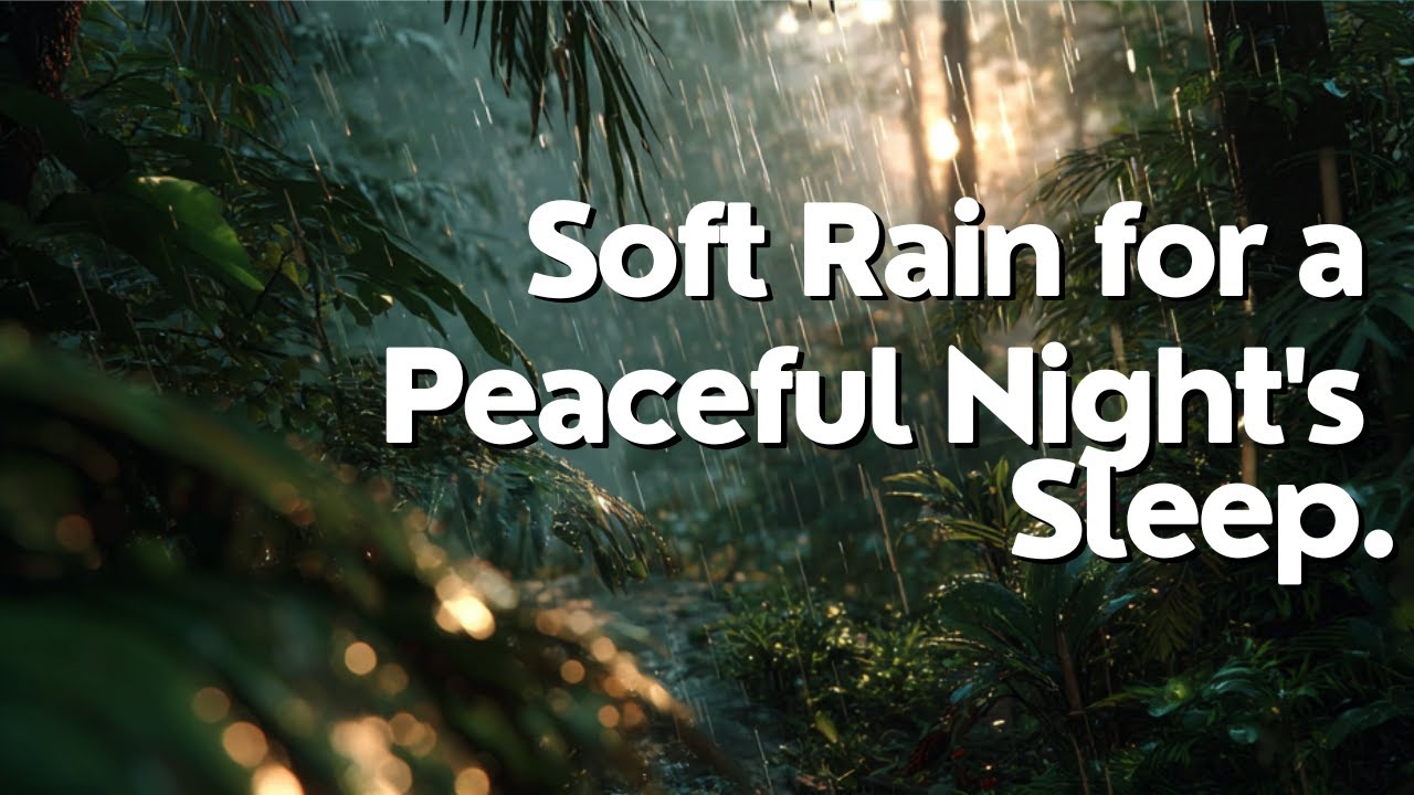 Gentle Rain for Deep Sleep  Relaxing Sounds of Nature