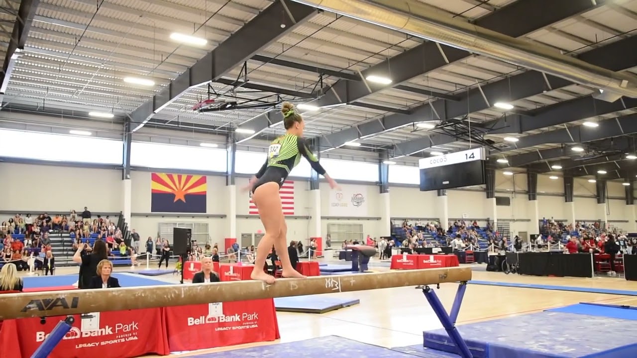 2022 DP Nationals level 10 beam routine from Everest Gymnast Savannah Ray 9.475 score