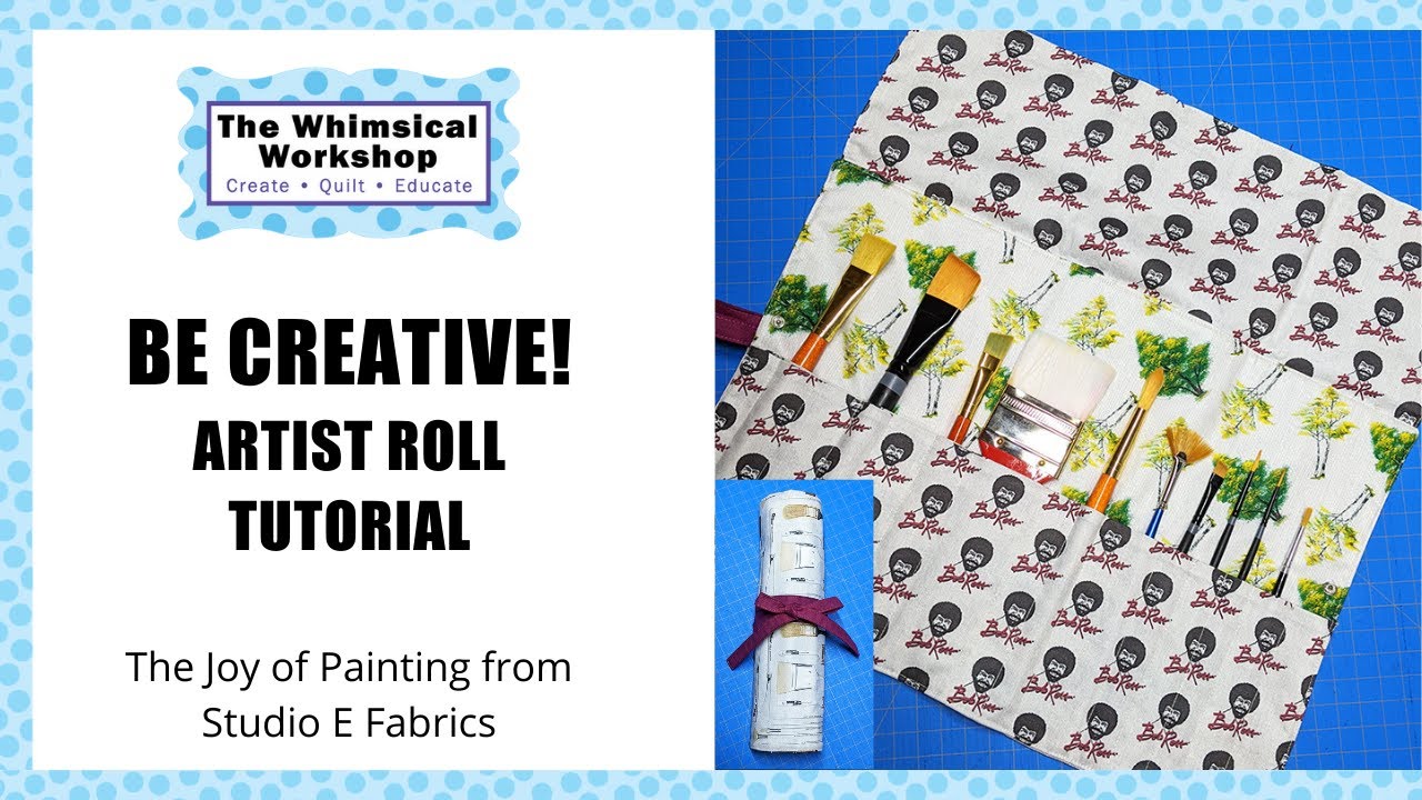 How to Make an Artist Brush Roll | Quick and Easy Project | Heidi Pridemore