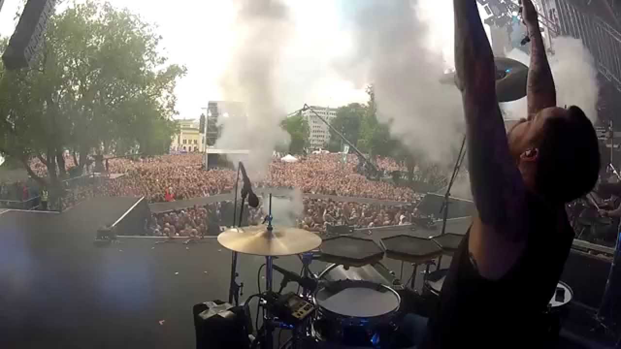 TARJEI STROM / HELLHAMMER / KIM OFSTAD DRUM OFF - live HD Oslo 20.06.2014