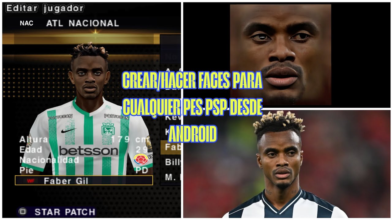 Cómo hacer/Crear Faces para eFootball PES PPSSPP/PSP desde Android