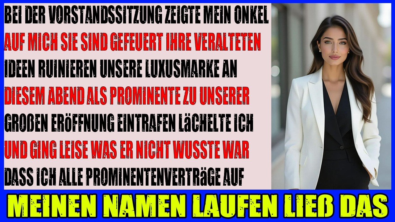 Mein Onkel feuerte mich aus unserer 200M$ Hotelkette  doch die Eröffnung änderte alles