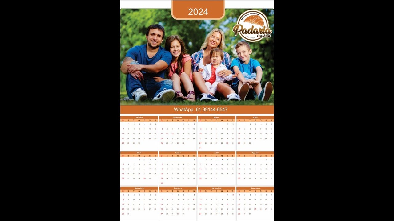 Como Fazer Calendario no CorelDraw para o ano de 2024