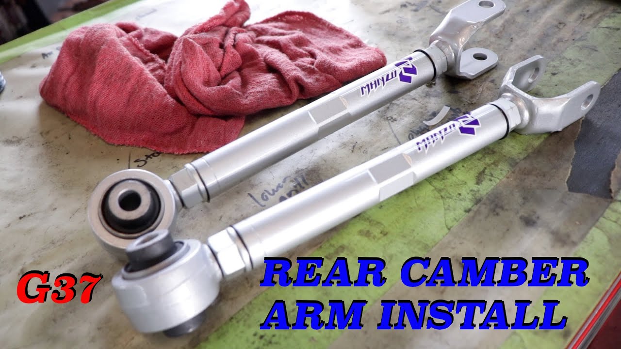 infiniti G37 Rear Camber adjustment arms how to install