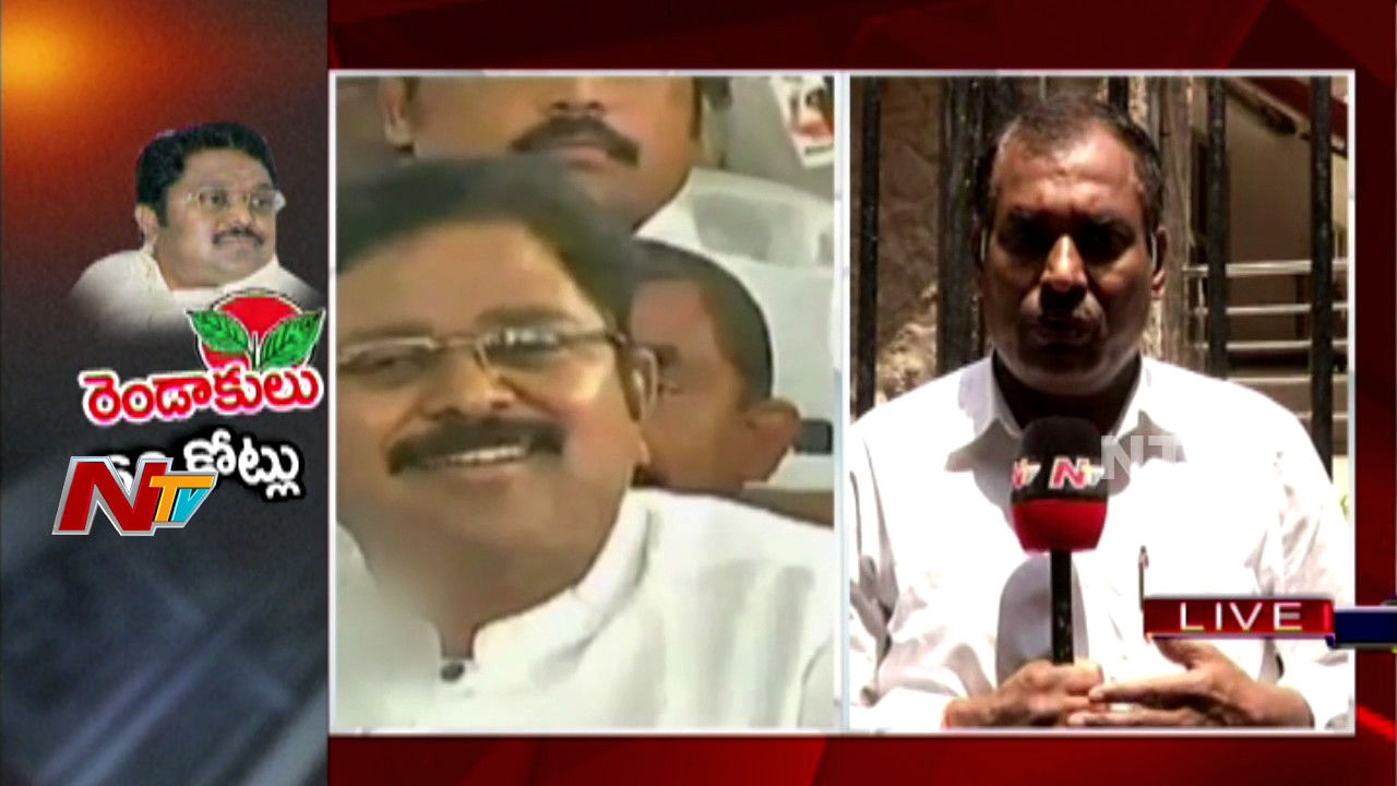 TTV Dinakaran Talks to Media about Two Leaves Symbol Bribery Case  || NTV
