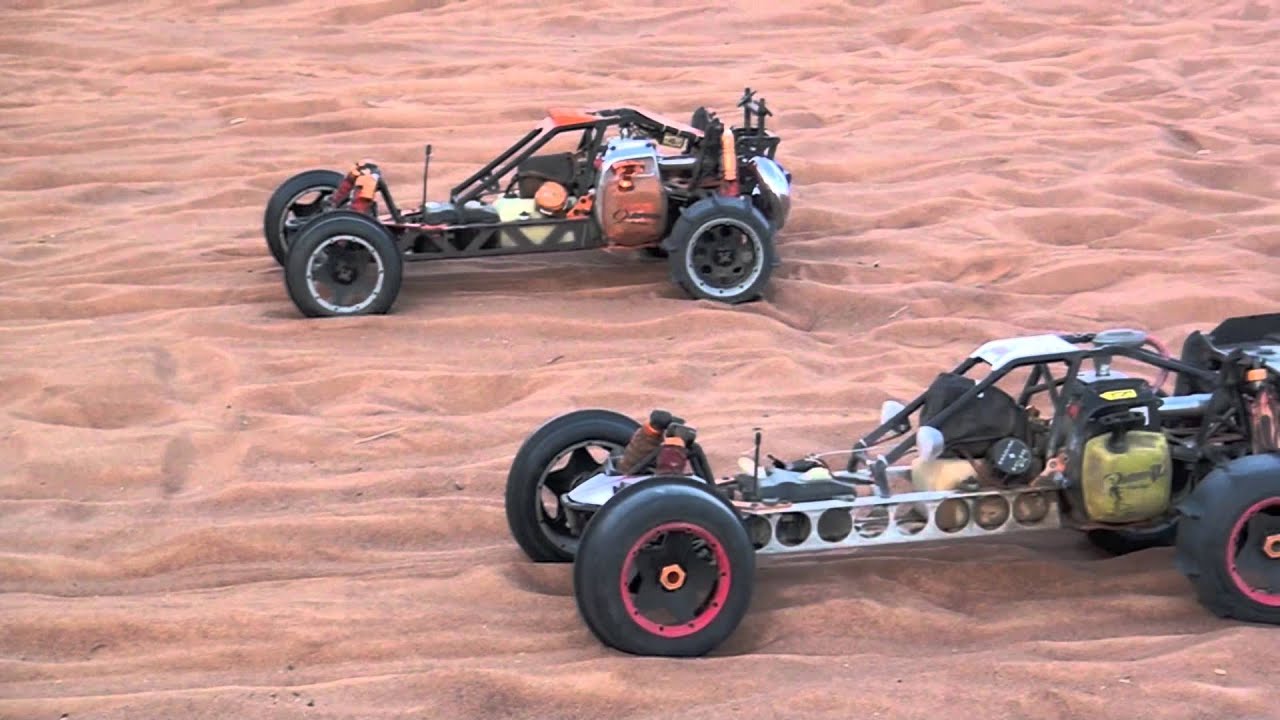 HPI BAJA SS Reed Case engine and 29cc Dune Bashing - bu Fatima RC vids