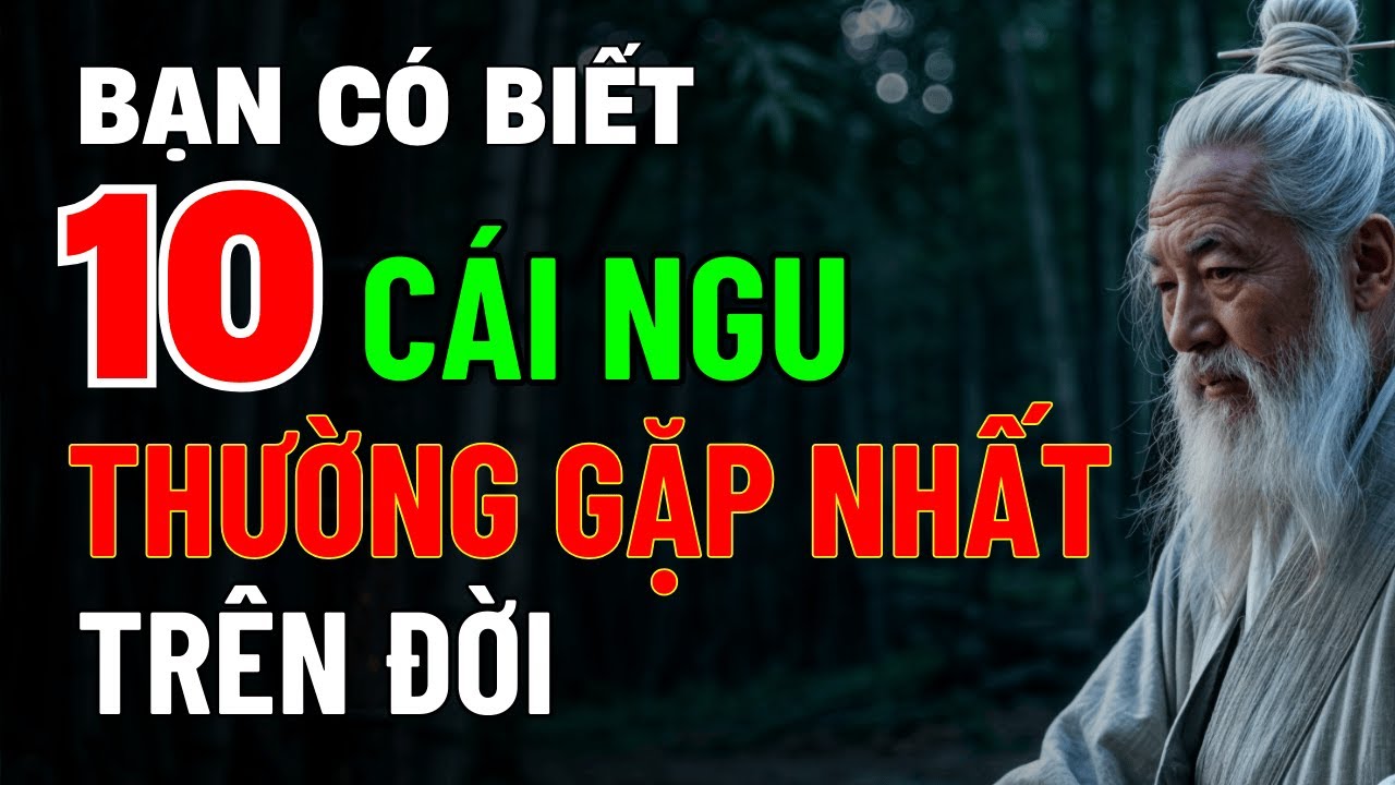 10 Cái Ngu Thường Gặp Nhất Trên Đời – Cổ Nhân Dạy Để Tránh Sai Lầm