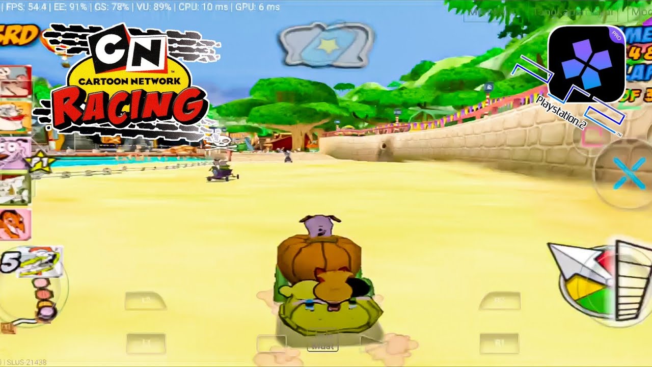 60fps - Cartoon Network Racing (PS2) Android Gameplay | DamonPS2 Pro Emulator