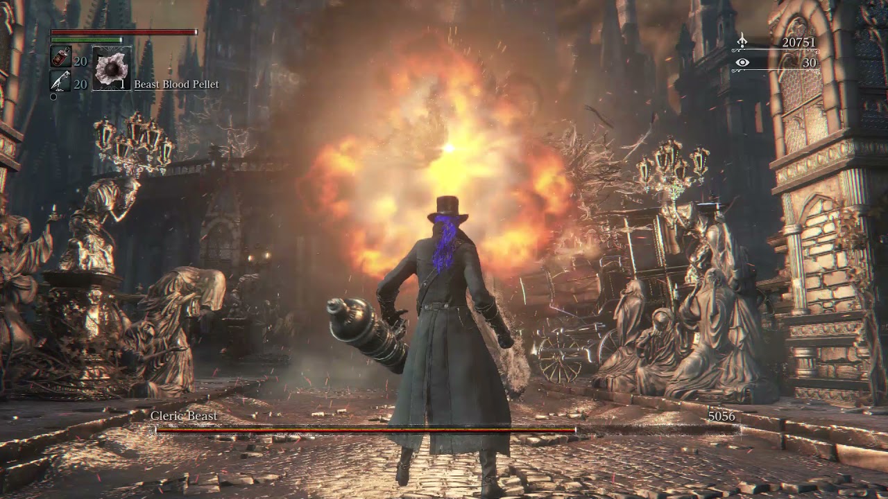 Bloodborne All Bosses RAPID FIRE CANNON GLITCH Run