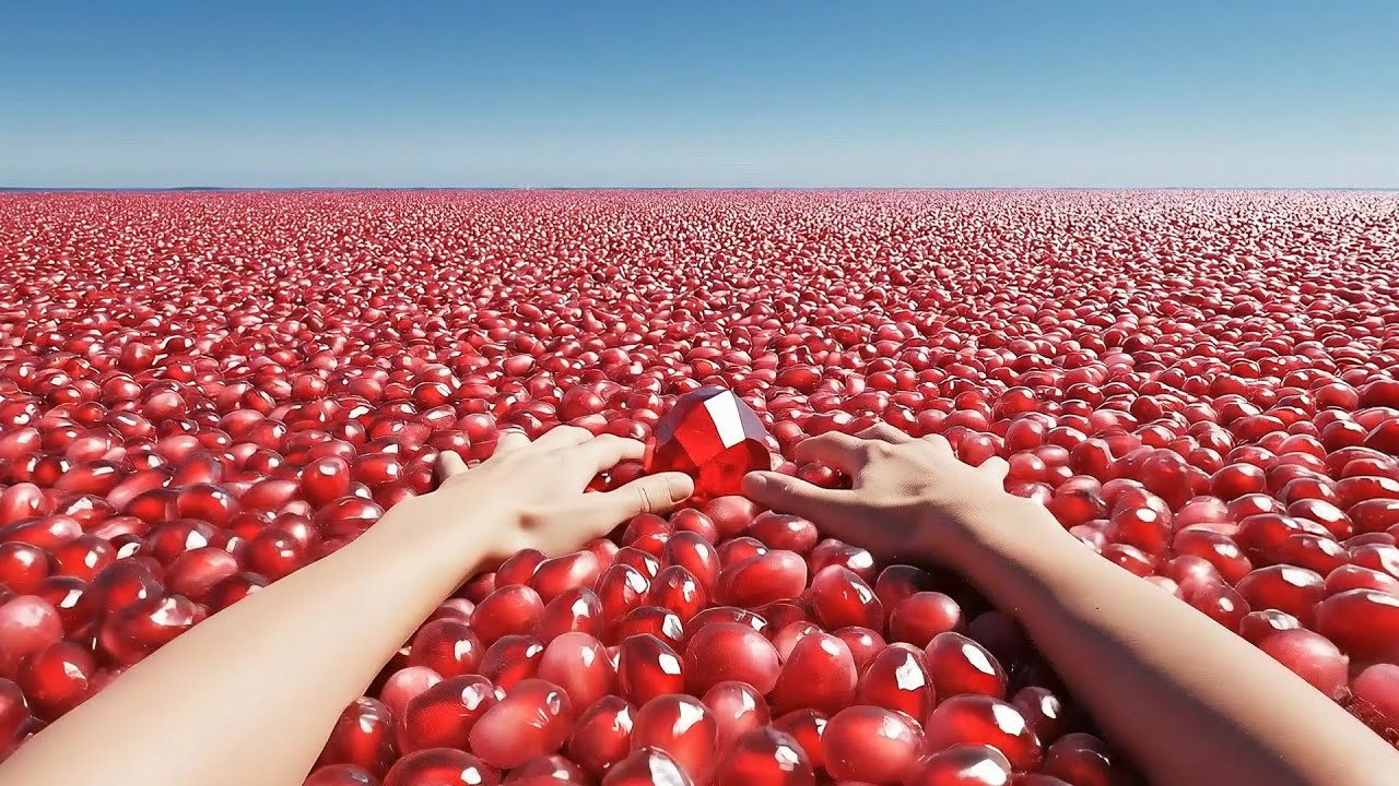 Which Surreal AI Ruby Ocean &diams;️ Would You Shatter? | Oddly Satisfying Cinematic ASMR Weirdcore