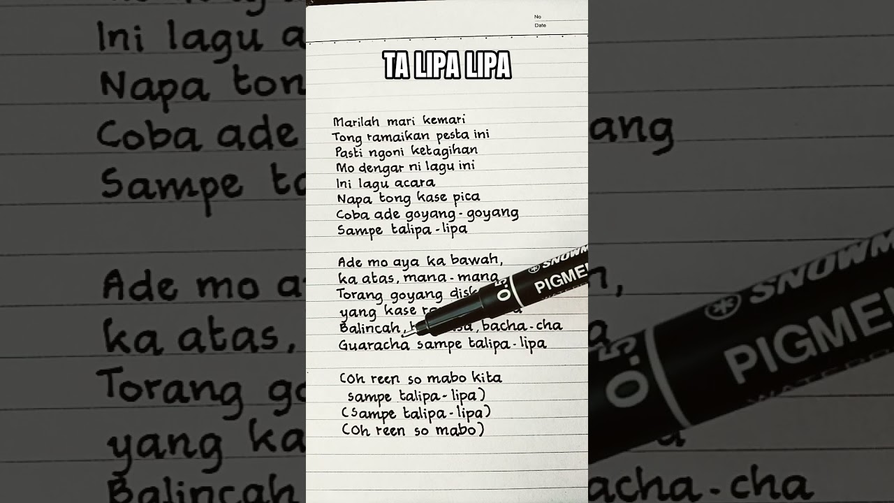 Ta Lipa Lipa - Dandy Barakati | Lirik 