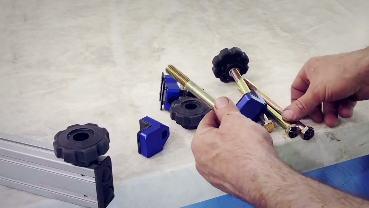 SlabCart’s clamping design is ideal for mitered edge slabs! 