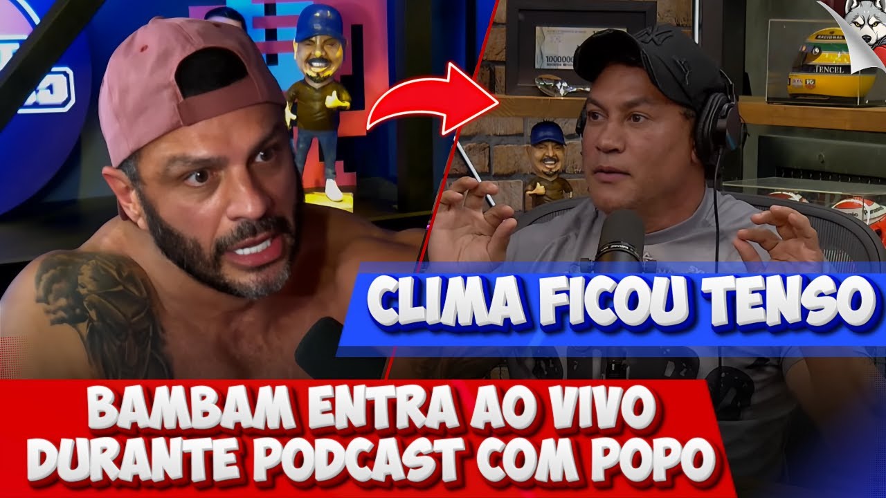BAMBAM ENTRA AO VIVO DURANTE PODCAST COM POPÓ