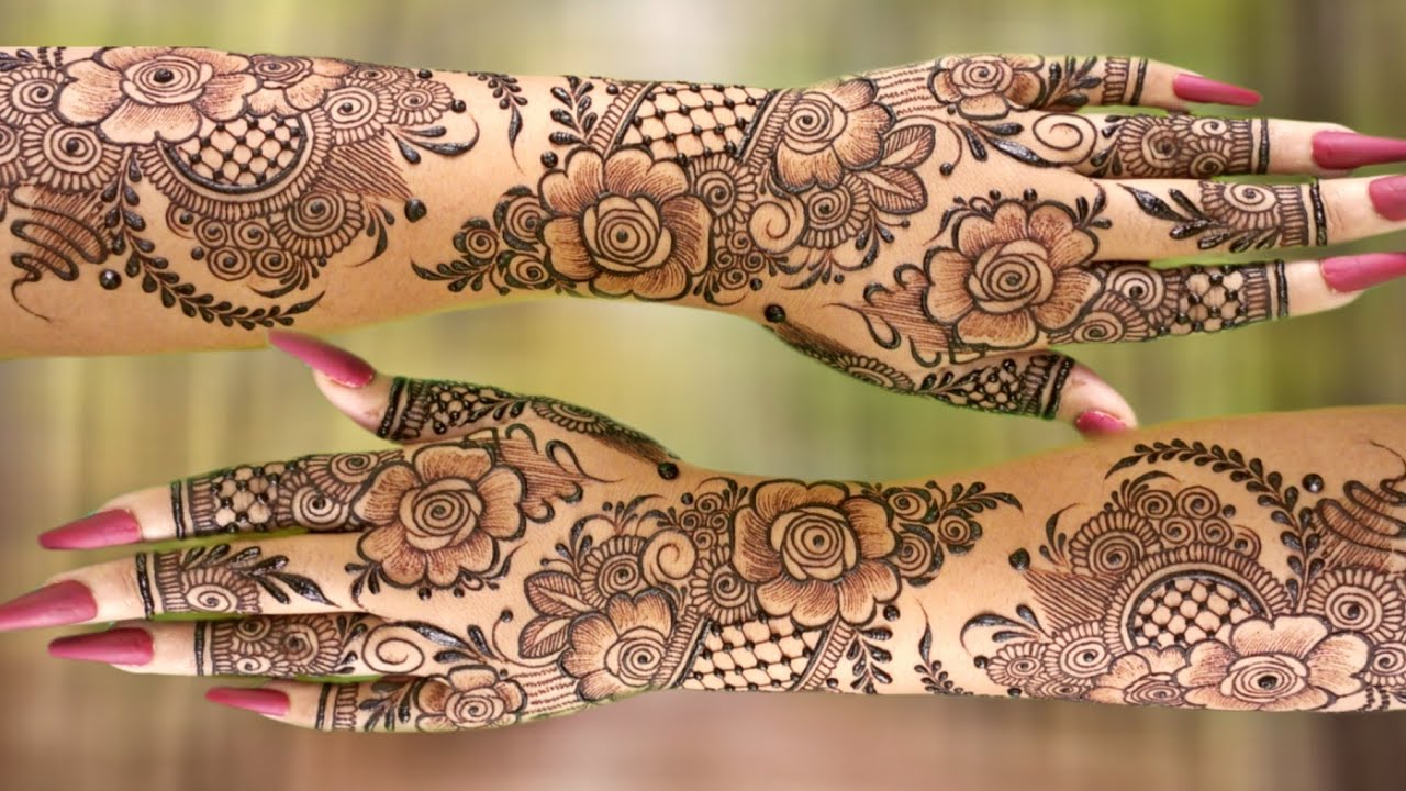 2024 special Easy 3D floral Mehndi Design|beutiful KHAFIF Flower Mehandi Desain-dubai Pattern Design