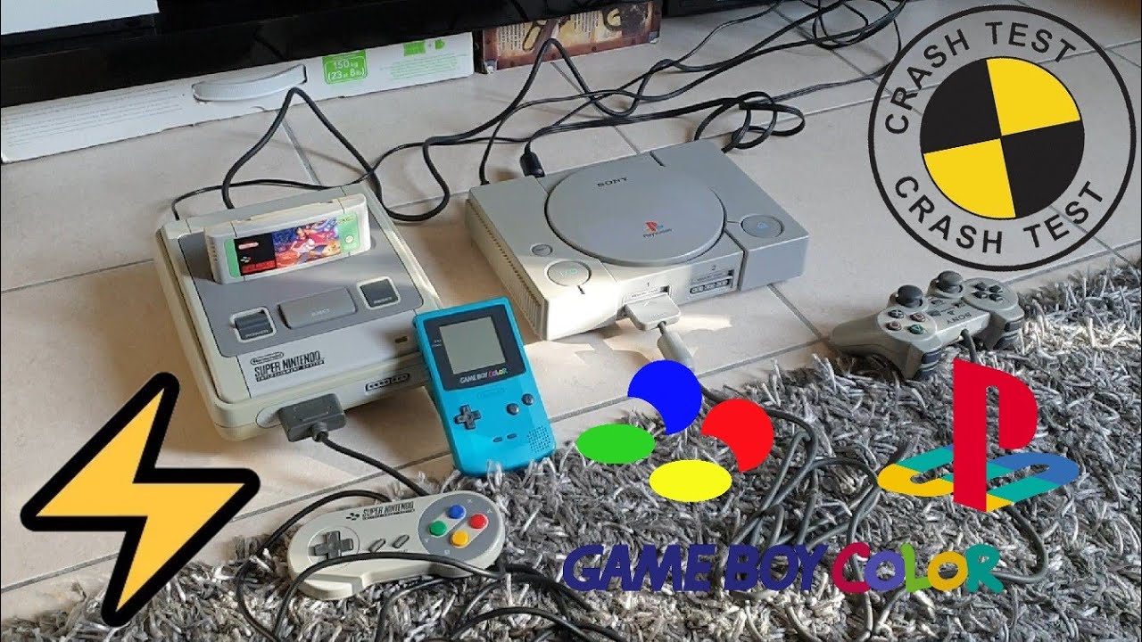 CRASH TEST 3 Consoles de Vide Maison: Playstation, Game Boy COLOR, Super Nintendo ⚡