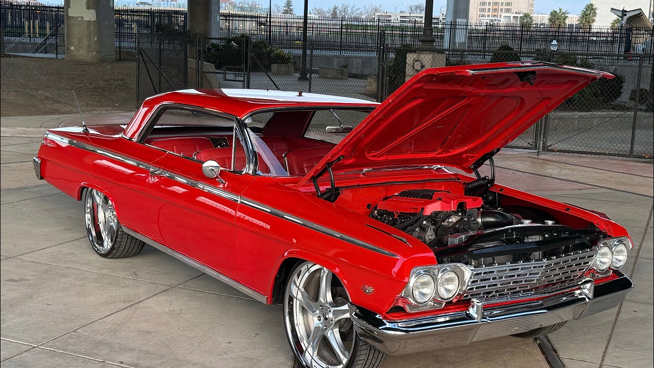 FOR SALE CALL 9168567931 or Victorylapclassics.net. 1962 LSA Supercharged Impala Restomod 