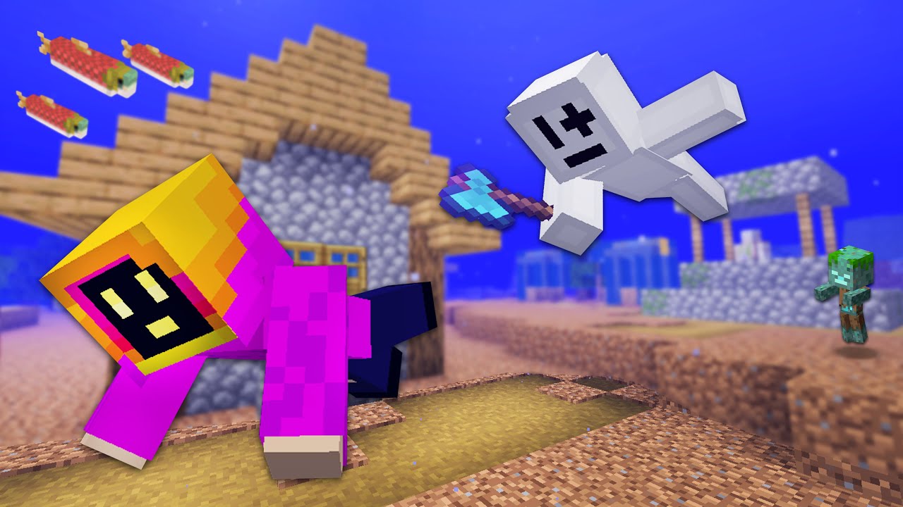 Minecraft Manhunt But In an Ocean Only World...