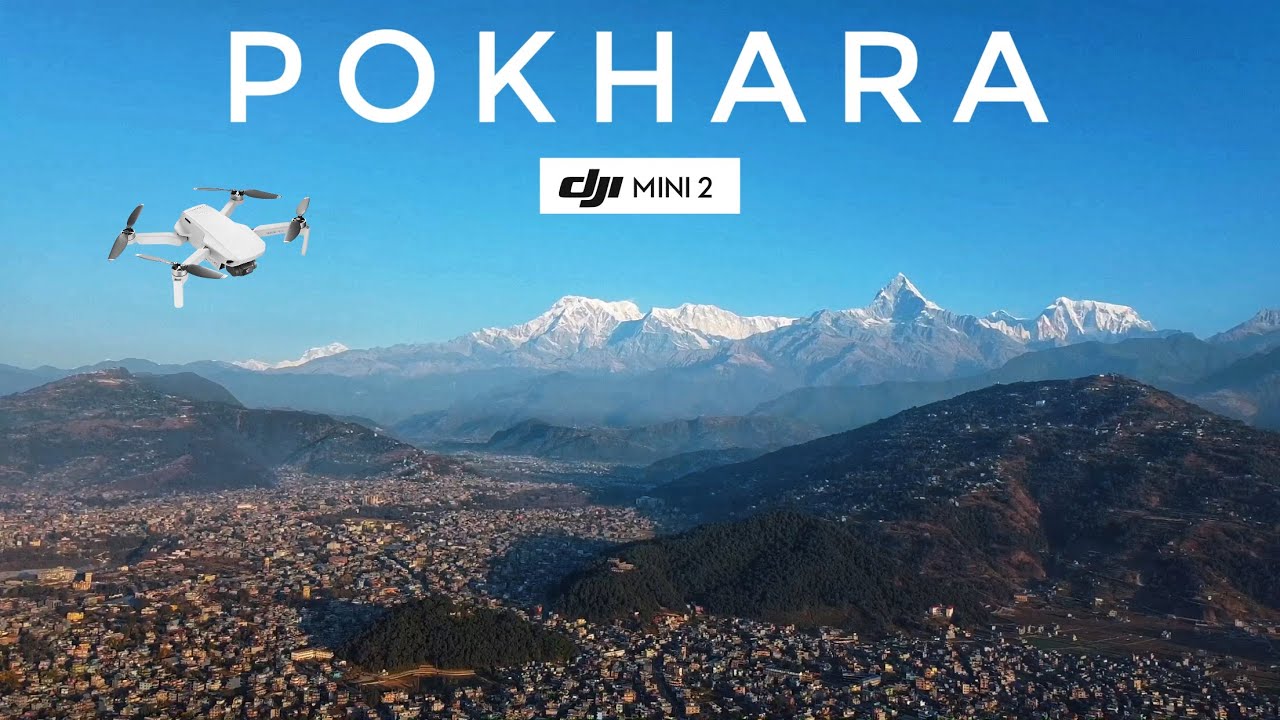 Early morning aerial view of Beautiful city Pokhara | Machhapucchre & Annapurna Range