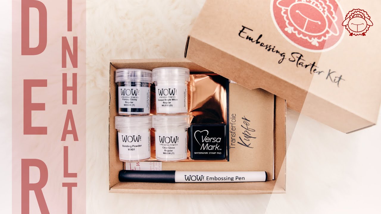 Das geht ALLES mit dem Embossing Starter Kit | schafTV