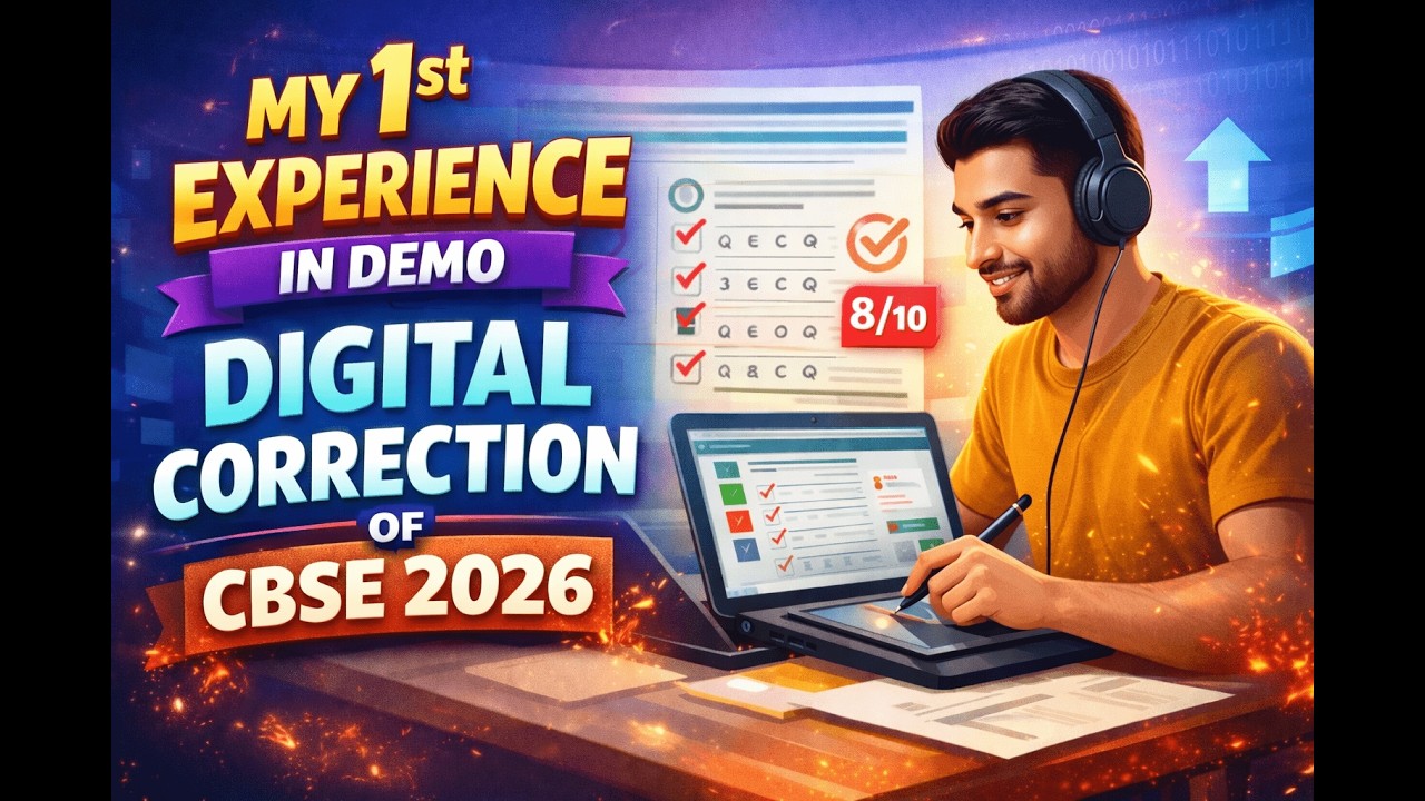 My 1st Experience in CBSE 2026 Digital DEMO Correction!