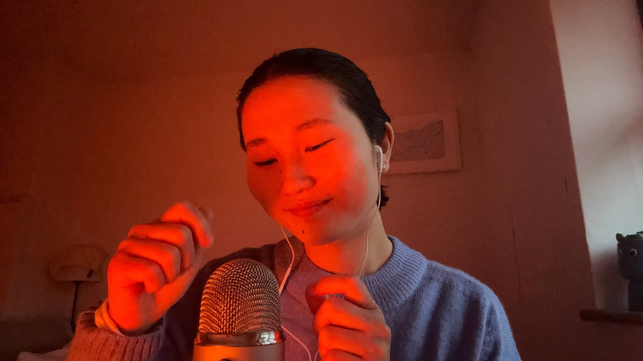share a slow & gentle space with me | ASMR w/ whispering, hand sounds & sending you love