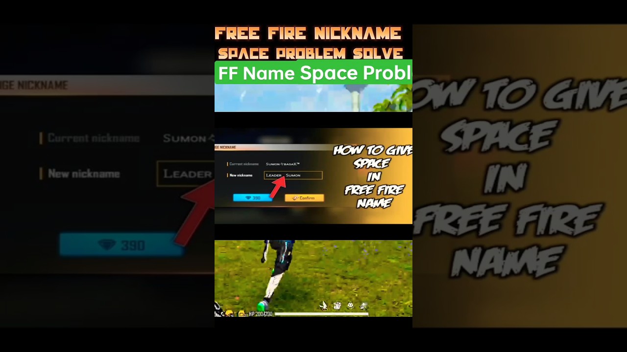Псевдоним Space Решение проблем || Free fire name ka beach ma space решение проблем!! #ff #shorts