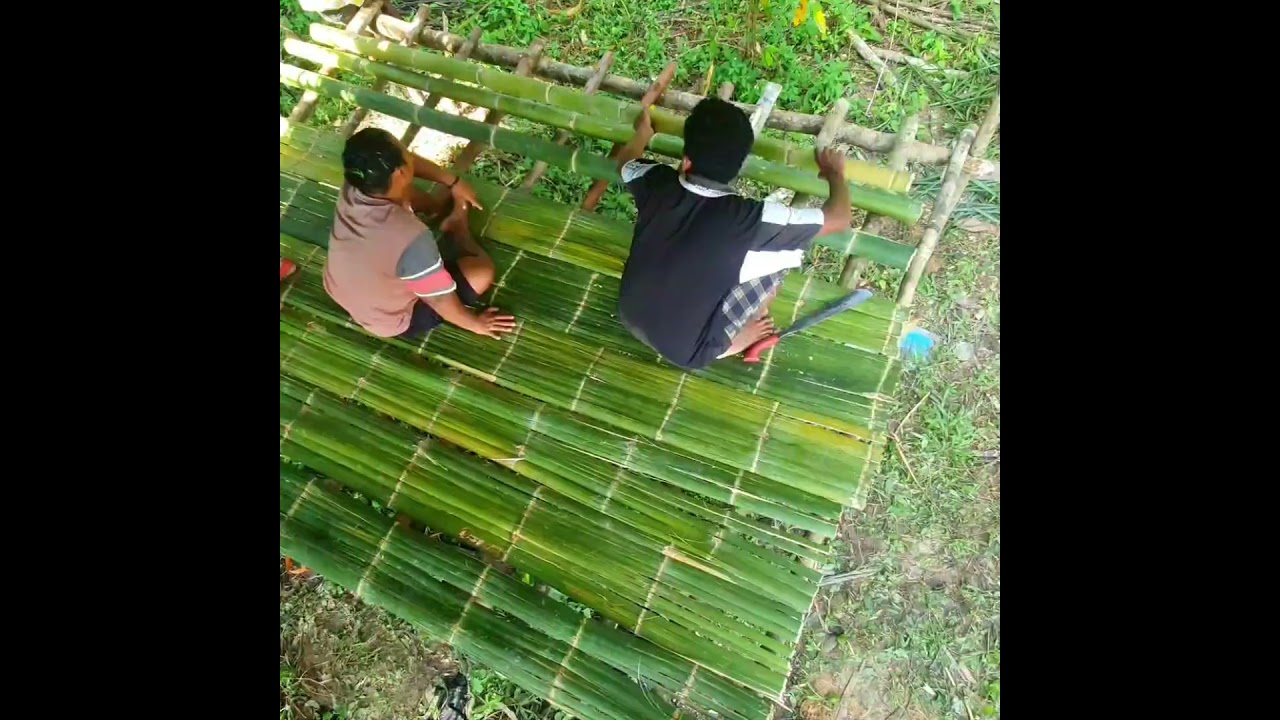 #Batek family make #Bamboo floor | #Bushcraft #Surivial #OrangAsli #shelter #jungle #huntergatherers