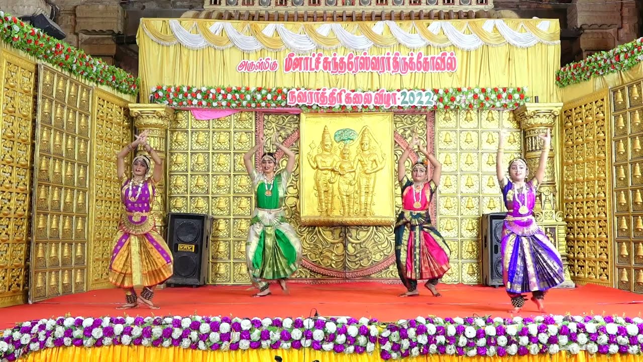 Vellai Thamarai | Meenakshi Amman Temple Performance | Saptha Kannika Bharathalaya | Live Dance