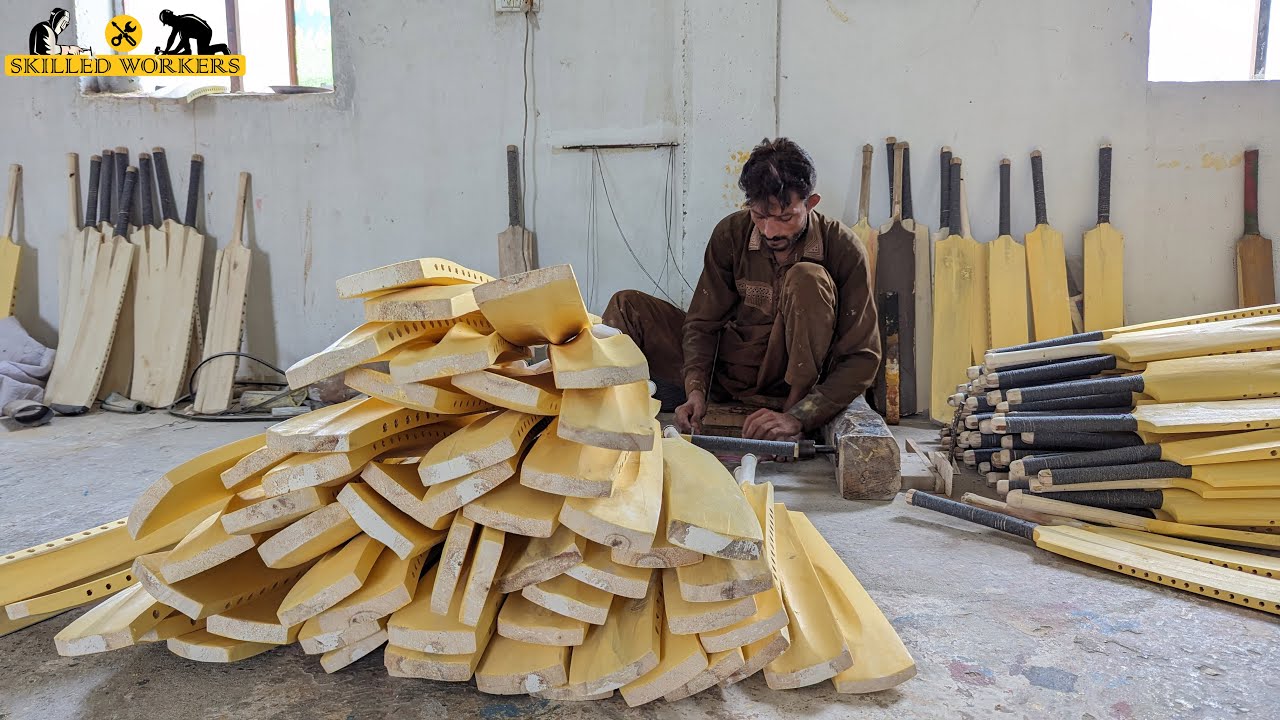 How To Make A Cricket Bat In A Factory By Skilled Workers | #manufacturing