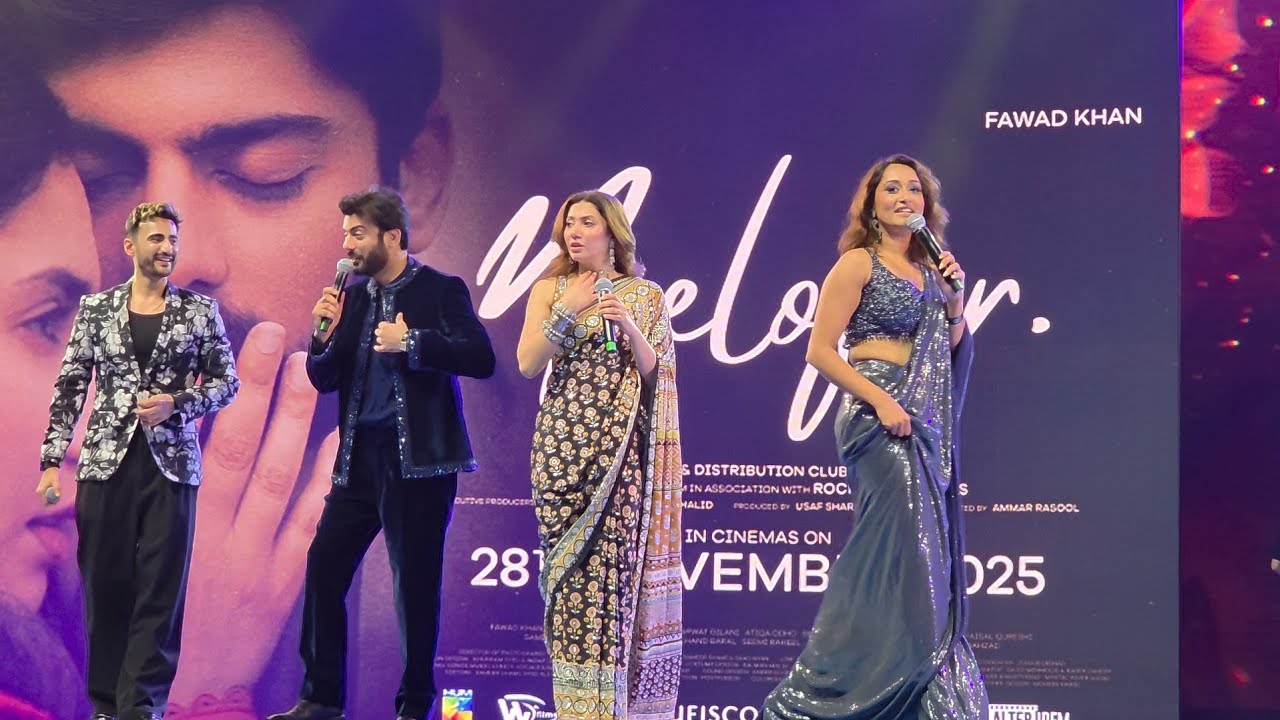 ФАВАД КХАН И МАХИРА КХАН на главной сцене Global Village сегодня вечером. Реклама фильма «Нилофар»