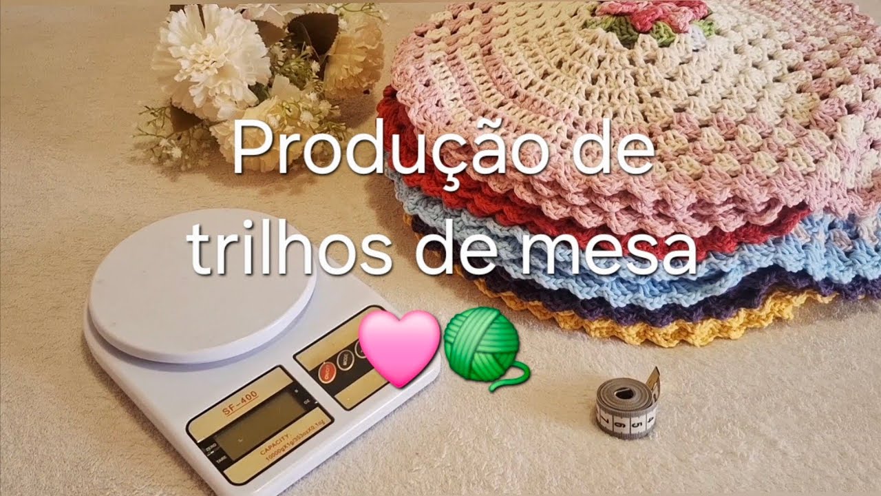 Linda produção de trilhos de mesa, vem conferir 🧶😍🩷
