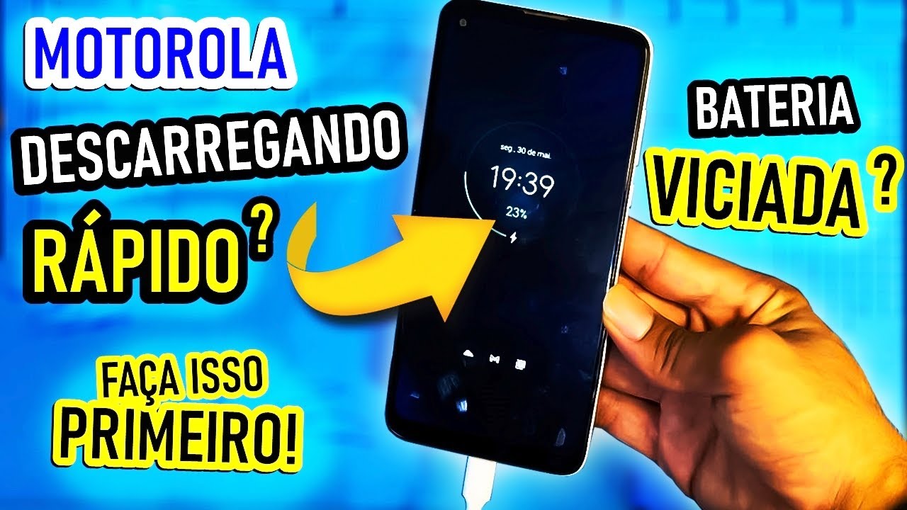 VILÃO DE BATERIA: Celular MOTOROLA descarregando muito rapido ou nao carrega? TENTE ISSO PRIMEIRO!