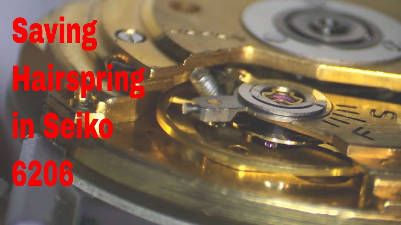 Screw Trapped in Balance Wheel of Seiko Vintage Seikomatic 6206 Watch