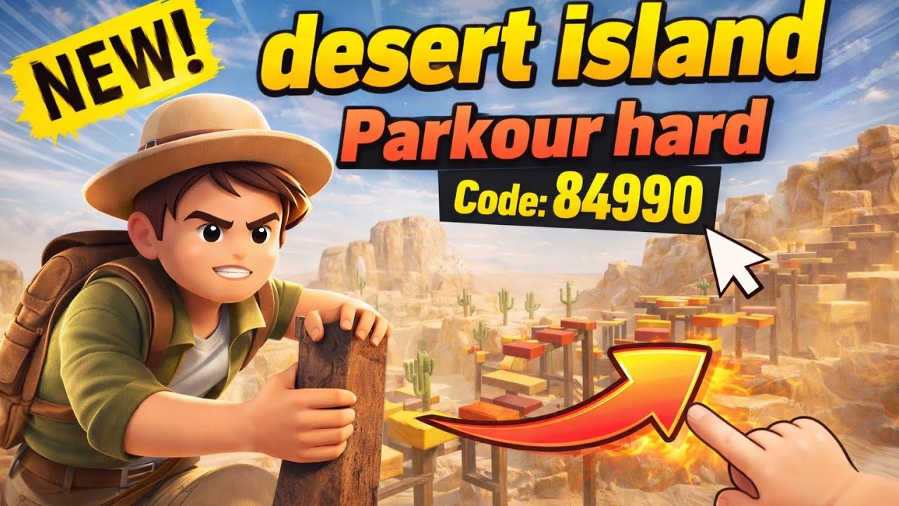 Desert Island Parkour Hard 🏜️ | Bgmi Wow Map Code 84990 || Impossible Level #bgmi #wowmode 