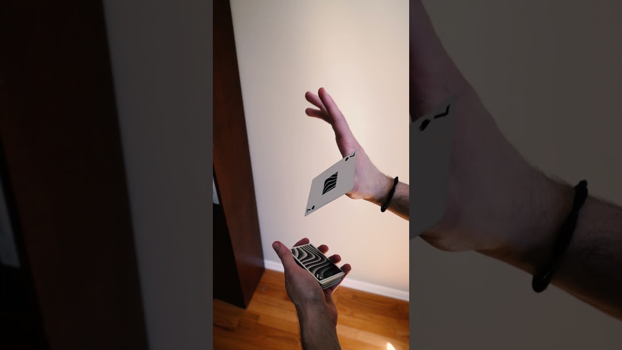 Simple cardistry flare (LEVEL 2) Double Angel  #cardistry #magic #tutorial #beginner